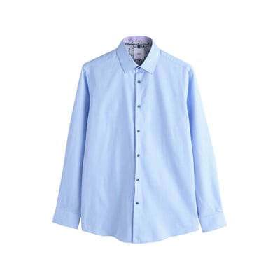 Chemise slim habillée en coton à liseré NEXT