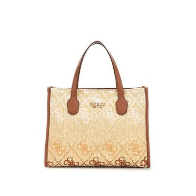 Sac À Main Silvana En Raphia  Logo 4G GUESS