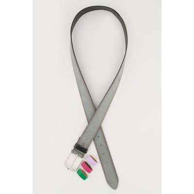 Ceinture en cuir véritable à passant coloré ULLA POPKEN