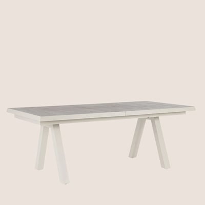 Table de jardin extensible en céramique gris cendré L205/265 - CENITZ HELLIN, DEPUIS 1862