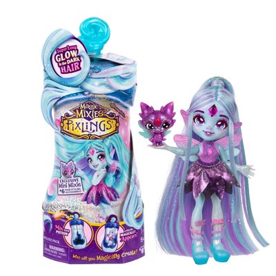 Magic Mixies Galaxy Hair Pixlings Poupée Flyt la libellule MOOSE