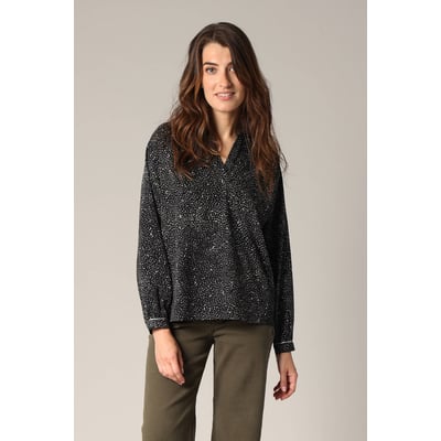 Blouse fluide à imprimé abstrait
 NESSILI DEELUXE