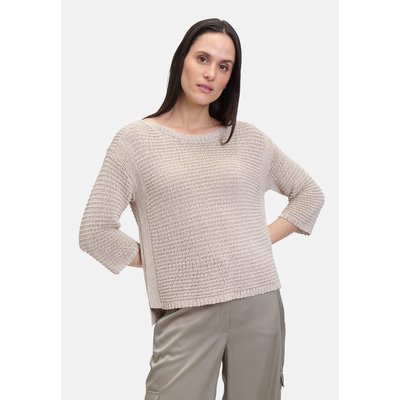 Pull-over en grosse maille à manches 3/4 BETTY BARCLAY
