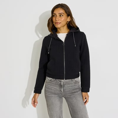 Veste zippée capuche amovible GRAIN DE MALICE