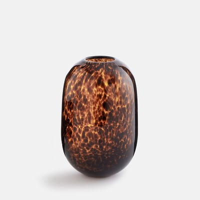 Vase en verre ambré, hauteur 24 cm, FAUVITA LA REDOUTE INTERIEURS