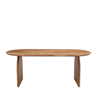 Table à manger 8 personnes en bois massif d'acacia- MALANG DRAWER