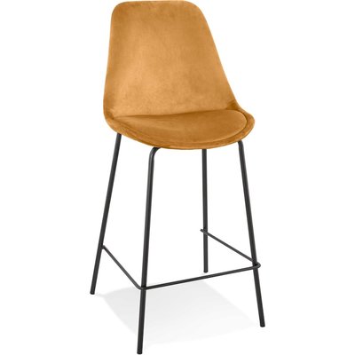 Tabouret mi-hauteur en velours, Spark mini KOKOON DESIGN