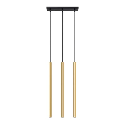 Suspension Acier Éclat Doré G9 3 Pastelo Line EDEN