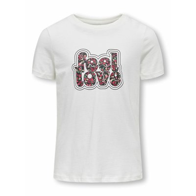 T-shirt de mangas curtas "feel good" florido KIDS ONLY