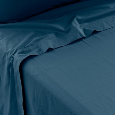 Drap de lit percale de coton NEO CARRE BLANC