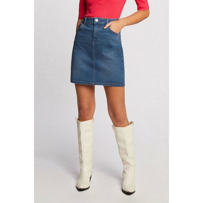 Jupe courte en jean MORGAN