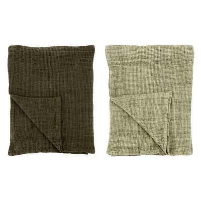 Plaids en coton gaufré Lot de 2 AUBRY GASPARD