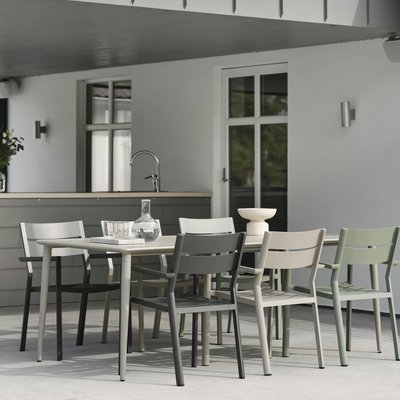 Table de jardin en aluminium finition gris sable 200 cm STOCKHOLM PIER IMPORT