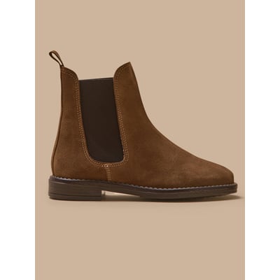 Boots chelsea cuir suédé CYRILLUS