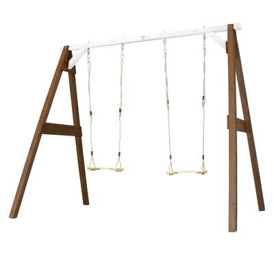 AXI Portique 4 en 1 Sports Fun Marron Blanc 160x254x207cm AXI HOUSE