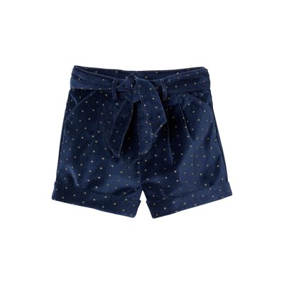 Short fantaisie en velours lisse VERTBAUDET