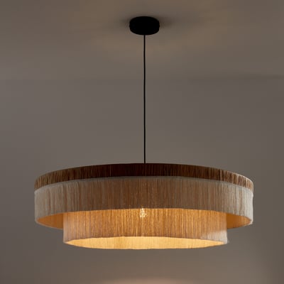 Suspension frangée en raphia Ø86 cm, Kavi LA REDOUTE INTERIEURS