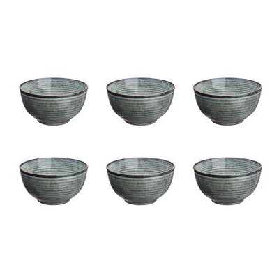 Lot de 6 bols moyens en grès, ZEN BJORN