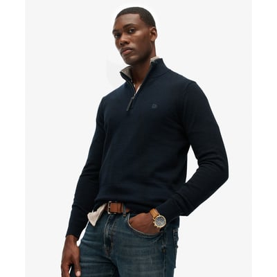 Pull à demi-zip en coton Essentials SUPERDRY