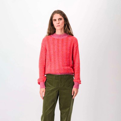 Pull coll rond en laine mélangée GERMAIN BENSIMON