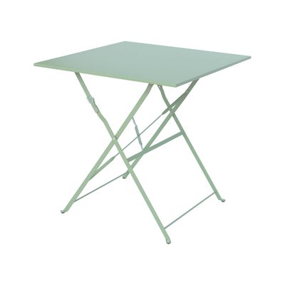 Table de jardin bistrot carrée pliante métal 2 places EMILIA 70X70CM SWEEEK