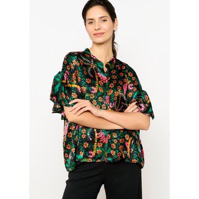 Blouse à imprimé tropical avec sequins LOLALIZA