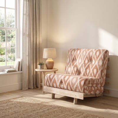 Nemuri Ikat Print Single Futon Sofa Bed ÉDITÉ