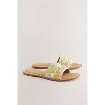 Mules ornées de fleurs et perles NEXT