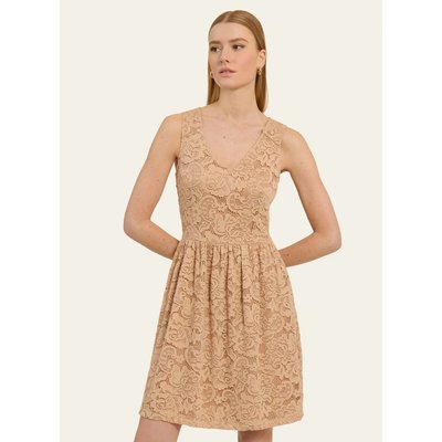 Robe évasée en dentelle sans manches ALYSSE NAF NAF
