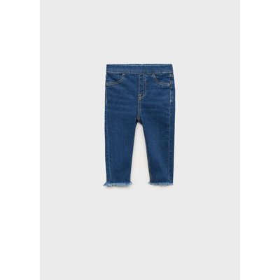 Jean skinny revers effilochés MANGO BABY