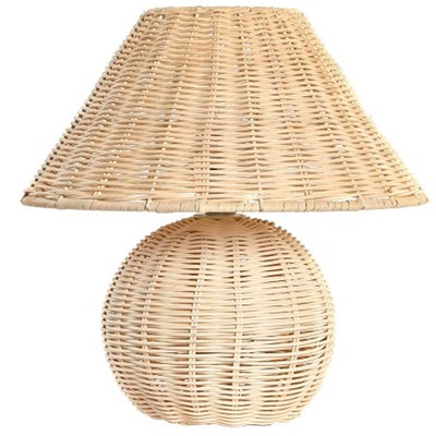 Lampe à poser en rotin tressé 30x30x31cm WADIGA