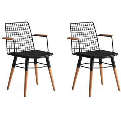 Chaise en métal Trend (Lot de 2) HANAH HOME