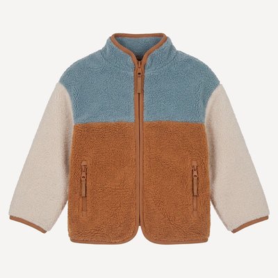 Gilet color block, col montant, zippé, en sherpa LA REDOUTE COLLECTIONS