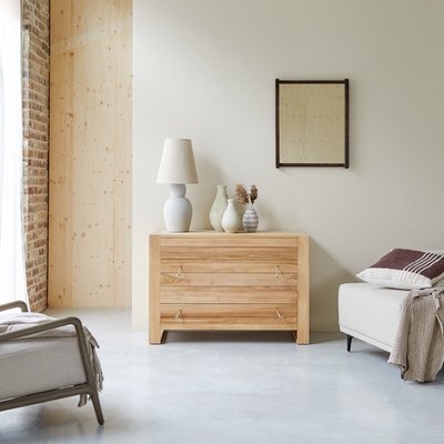 Commode de rangement en teck massif MINIMALYS TIKAMOON