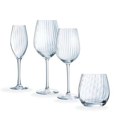 Ensemble de 16 verres à pied et verres à eau LUMINARC