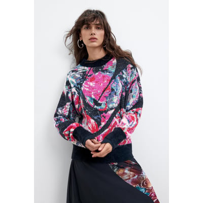 Pull oversize imprimé M. C. Lacroix DESIGUAL