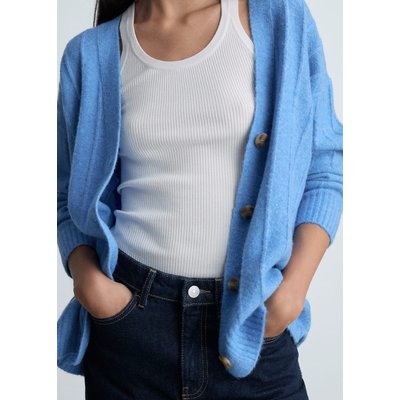 Cardigan long à boutons MANGO