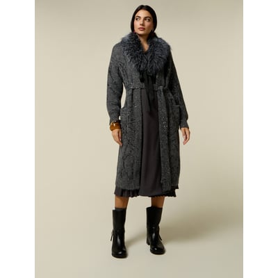 Manteau avec broderie de paillettes OLTRE