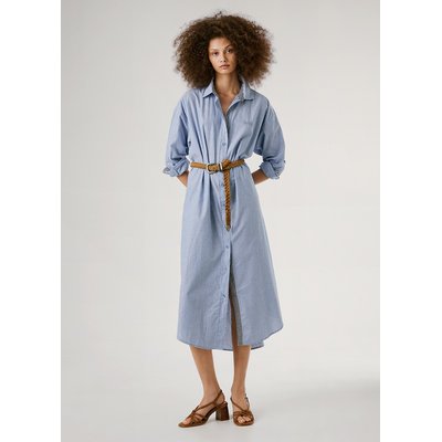 Robe chemise à fines rayures PEPE JEANS