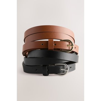 Ceinture fine en pu, lot de 2 NEXT