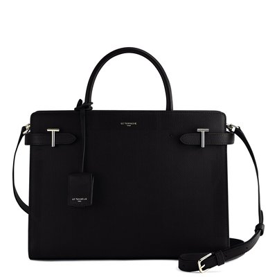 Grand sac à main Emilie en cuir signature T LE TANNEUR
