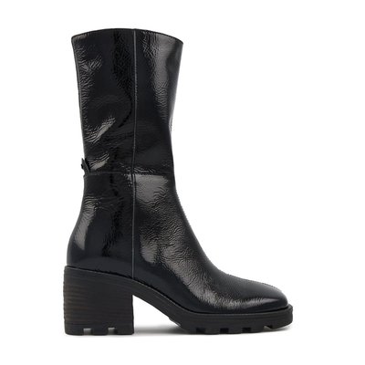 Boots noir brillante clearance