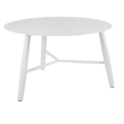 Table basse de jardin en aluminium blanc Ø 75 cm STOCKHOLM PIER IMPORT