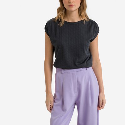 Tee shirt col rond manches courtes SIXTO JACQUARD SESSUN