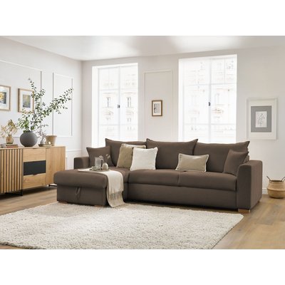 Canapé lit 3 places en tissu bouclette couchage 160x200 cm, AUGUSTIN BOBOCHIC