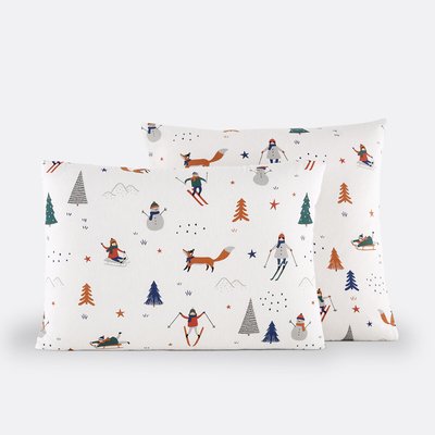 Shuss Winter 100% Cotton Flannel Pillowcase LA REDOUTE INTERIEURS