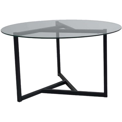 Table basse en verre trempé et métal Trio HANAH HOME