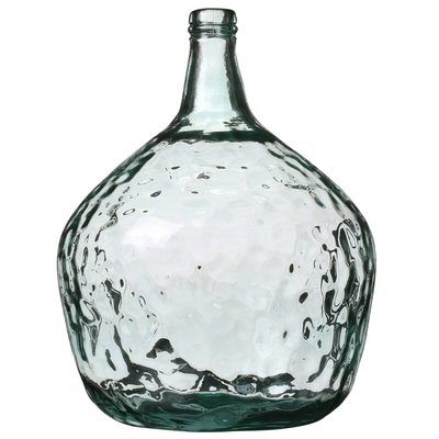 Vase dame Jeanne 16L verre recyclé D29 H42 DECORATIE