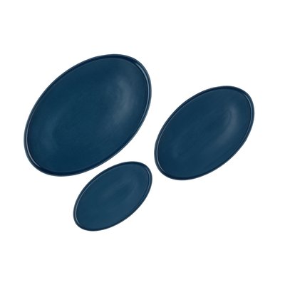 Lot de 3 plateaux & plats à four en grès, SCANDI BJORN