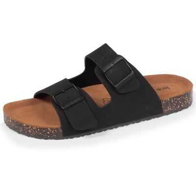 Sandales semelle intérieure cuir, patch talon confort everywear et soutien voute plantaire, sandales de marche ISOTONER